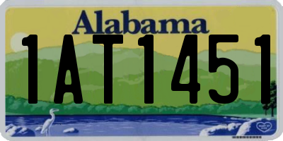 AL license plate 1AT1451