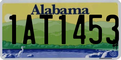 AL license plate 1AT1453