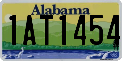 AL license plate 1AT1454