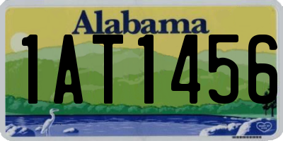 AL license plate 1AT1456