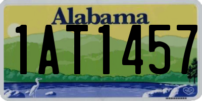 AL license plate 1AT1457