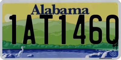 AL license plate 1AT1460