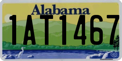 AL license plate 1AT1467