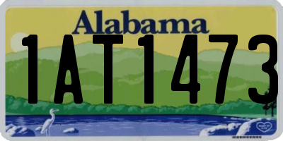 AL license plate 1AT1473