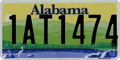 AL license plate 1AT1474