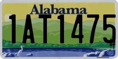 AL license plate 1AT1475