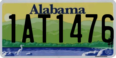 AL license plate 1AT1476