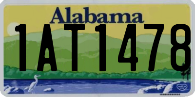 AL license plate 1AT1478