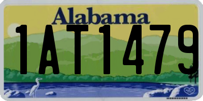 AL license plate 1AT1479