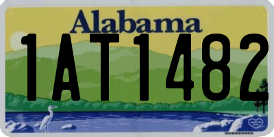 AL license plate 1AT1482