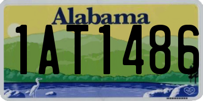 AL license plate 1AT1486