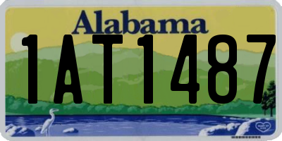 AL license plate 1AT1487