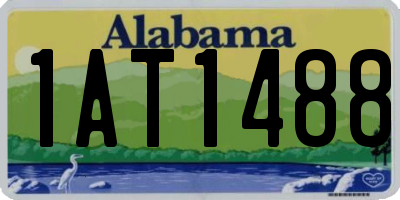 AL license plate 1AT1488