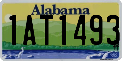 AL license plate 1AT1493