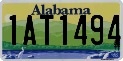 AL license plate 1AT1494