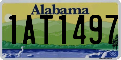 AL license plate 1AT1497