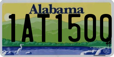 AL license plate 1AT1500