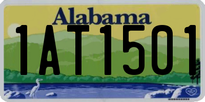 AL license plate 1AT1501