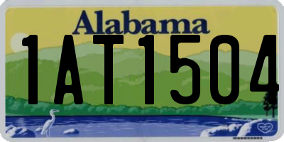AL license plate 1AT1504