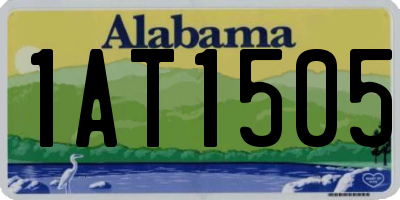 AL license plate 1AT1505