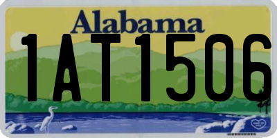 AL license plate 1AT1506