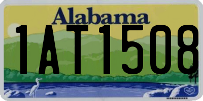 AL license plate 1AT1508