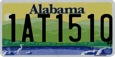 AL license plate 1AT1510