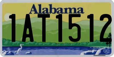AL license plate 1AT1512