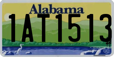 AL license plate 1AT1513