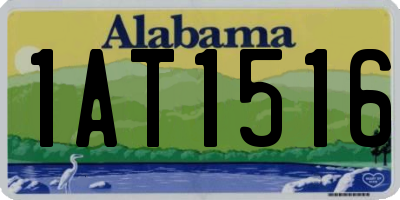 AL license plate 1AT1516