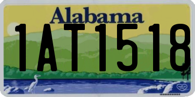 AL license plate 1AT1518