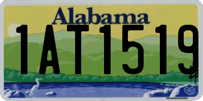 AL license plate 1AT1519