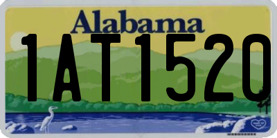 AL license plate 1AT1520