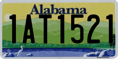 AL license plate 1AT1521