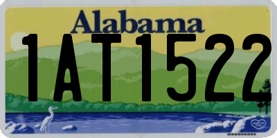 AL license plate 1AT1522