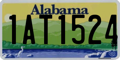 AL license plate 1AT1524