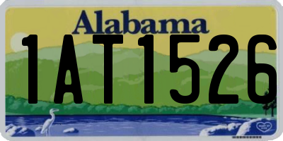 AL license plate 1AT1526