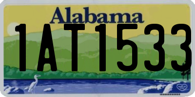 AL license plate 1AT1533