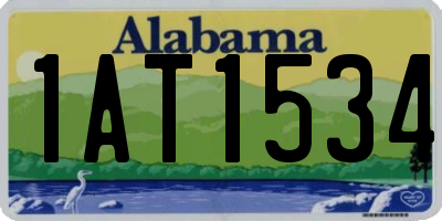 AL license plate 1AT1534