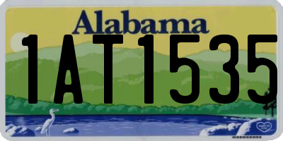 AL license plate 1AT1535