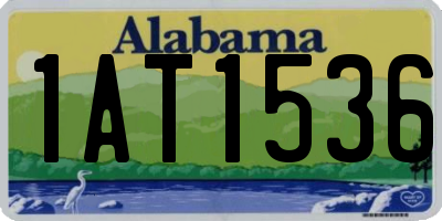 AL license plate 1AT1536