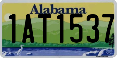 AL license plate 1AT1537
