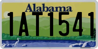 AL license plate 1AT1541