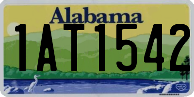 AL license plate 1AT1542