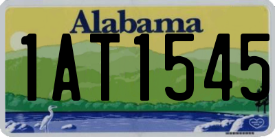 AL license plate 1AT1545