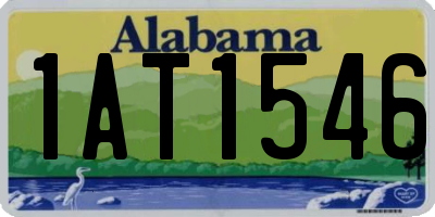 AL license plate 1AT1546