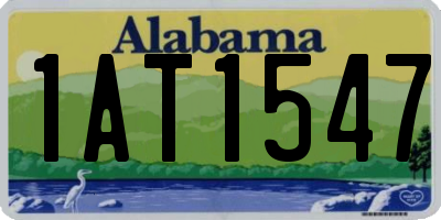 AL license plate 1AT1547