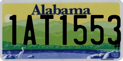 AL license plate 1AT1553