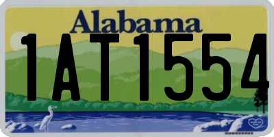 AL license plate 1AT1554