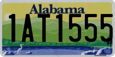 AL license plate 1AT1555